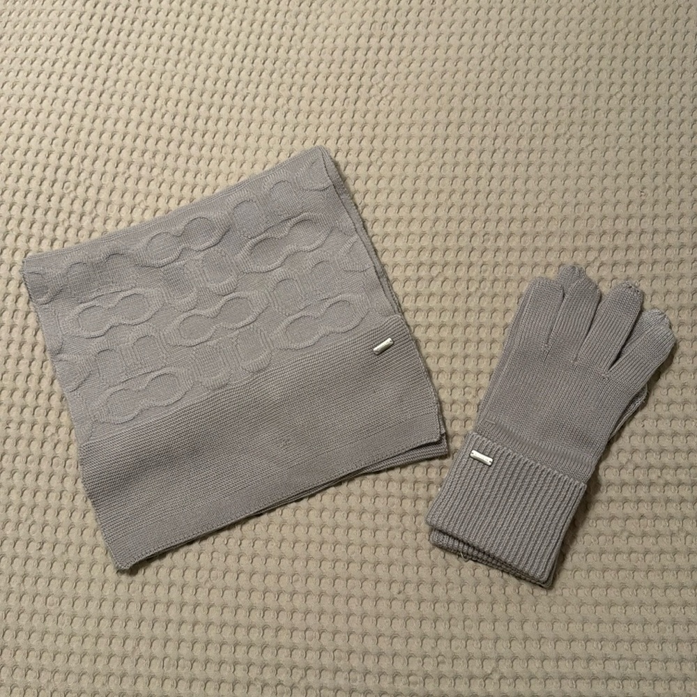 COACH Scarf & Gloves